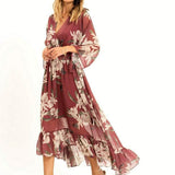 YASMINE™ - Elegant Kimono Midi Dress