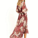 YASMINE™ - Elegant Kimono Midi Dress