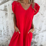 CASSANDRA™ - Trendy V-Neck Jumpsuit