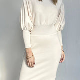 CAROLYN™ - Classy Balloon Sleeve Dress