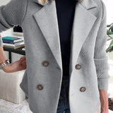 SORELLE™ - Elegant Knit-Sleeve Blazer