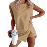 EMMA™ – Effortless 2-Piece Tank Top and Lined Athletic Skirt Set