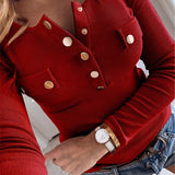 GERMAIN™ – Casual Long-Sleeve Button Shirt Top