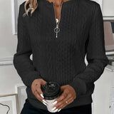 EMMA™ |  Elegant Quarter-Zip Sweater