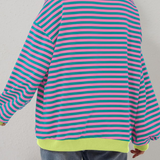 ROXANNE™ - Striped Oversized Sweatshirt