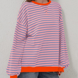 ROXANNE™ - Striped Oversized Sweatshirt