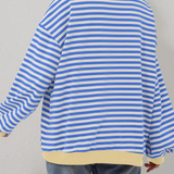 ROXANNE™ - Striped Oversized Sweatshirt