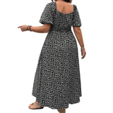 SANDRA™ – Trendy Plus Size Floral Print Dress