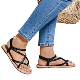 CALYPSO™ – Woven Toe-Loop Flat Sandals
