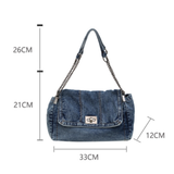 FRANKIE™ – Vintage Denim Chain Shoulder Bag