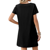 NOLENE™ – Square Neck Pocket Mini Dress