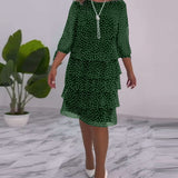 ELINA™ - Dotted Elegance Dress