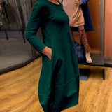 ALINA™ -  Chic Midi Dress