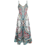 HELGA™ – Flowy Floral Vacation Maxi Dress