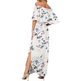 FLORENTINE™ – Floral Off-Shoulder Ruffle Maxi Dress