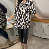 ALEXANDRA™ - Printed Loose-Fit Top
