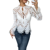 SARAH™ – Modern Hollow Detail Blouse