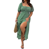 SANDRA™ – Trendy Plus Size Floral Print Dress