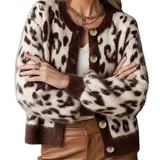 MARIZA™ – Sophisticated Leopard Print Cardigan