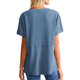 GRACIE™ – Cozy Waffle Knit V-Neck Top