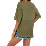 FRANKIE™ – Relaxed Waffle Knit Button Blouse