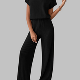 MAGGIE™ - Casual Short Sleeve Top and Pants Set