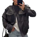 TRISH™ – Polished Stand Collar Casual Jacket
