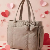 VEJA™ - Women’s Insulated Puffer Tote Bag Laptop & Cup Holder Casual Work Bag