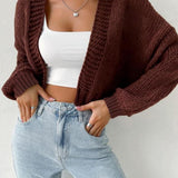 HEIDI™ - Open Front Knit Cardigan with Cartoon Print for Cozy Outfits