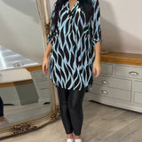 ALEXANDRA™ - Printed Loose-Fit Top