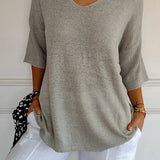 LAUREN™ - Casual V-Neck Top