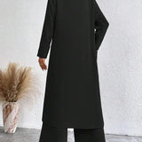 AIMIE™ - Cozy Long Sleeve Top & Wide Leg Trousers Set