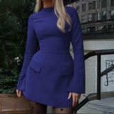 BRISHA™ - Chic Long Sleeve Bodycon Mini Dress