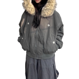 CHETT™ – Cozy Y2K Inspired Bomber Jacket