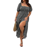 SANDRA™ – Trendy Plus Size Floral Print Dress