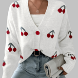 RASHA™ - Chic Button Front Long Sleeve Cardigan