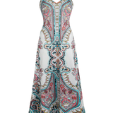 OTTILIE™ – Boho Floral Print Sleeveless Dress