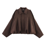 MORTIZIA™ – Sophisticated Cropped Contemporary Aviator Jacket