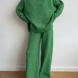 BEATRIX™ – Turtleneck Sweater & Wide Leg Pants Two-Piece Set