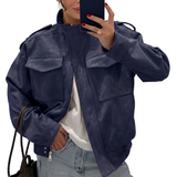 TRISH™ – Polished Stand Collar Casual Jacket