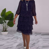 ELINA™ - Dotted Elegance Dress