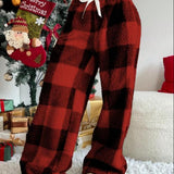 AMBER™ - Comfortable Plaid Straight Pants for Cold Weather Wear