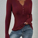 SHASHA™ - Elegant Chic Slim Fit Long Sleeve Round Neck Tops