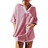 CONNY™ – Casual Striped Knit Summer Two-Piece Set