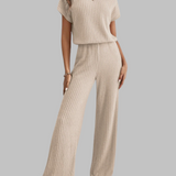 MAGGIE™ - Casual Short Sleeve Top and Pants Set
