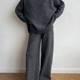 BEATRIX™ – Turtleneck Sweater & Wide Leg Pants Two-Piece Set