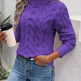 MAIKA™ - Cable Knit Turtleneck Sweater