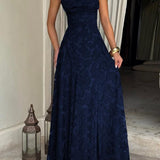 XENIA™ - Elegant Backless Lace Long Dress Fitted Design for Special Occasions & Parties