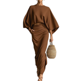 WANDA™ – Stylish Loose-Fit Two-Piece Skirt Set