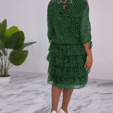ELINA™ - Dotted Elegance Dress